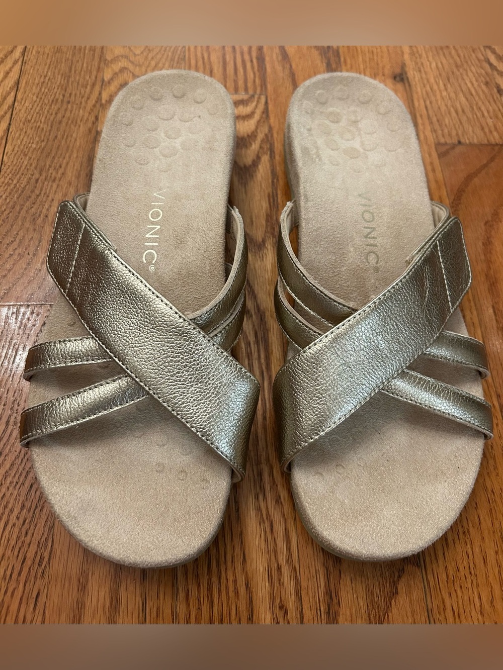 Vionic Women’s Gold sandals size 10 in
Gold